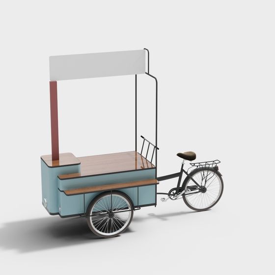 Urban Pedicab 3D Model for Creative Projects