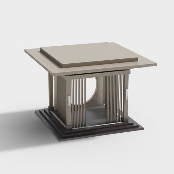 Urban Oasis Low Poly Building 3D model