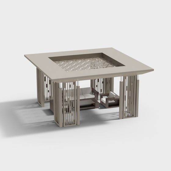Urban Oasis Sofa Pavilion 3D model