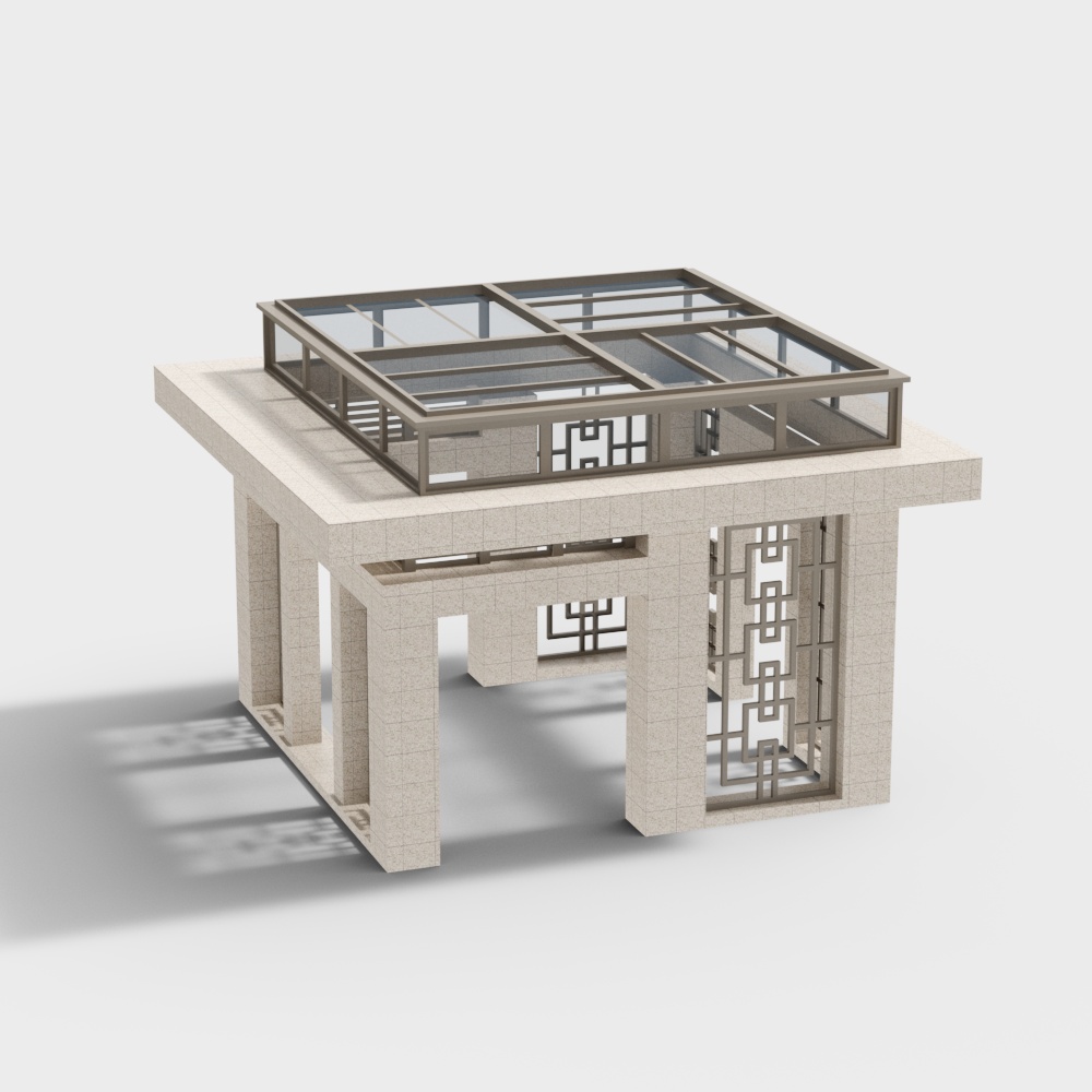 City Balcony 3D model