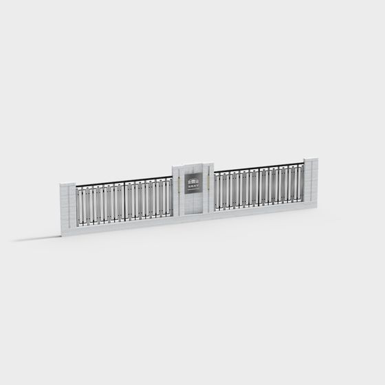 Sophisticated Urban Gate 3D Model for Design