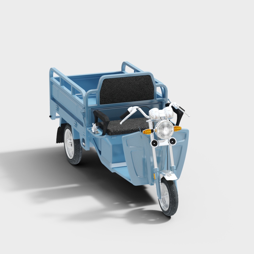 Stylish Low-Poly Electric Tricycle 3D model
