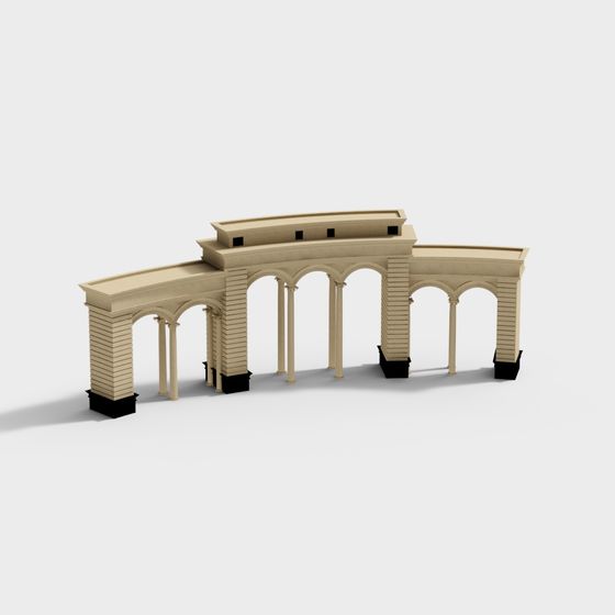Roman Arch 3D Model for Architectural Projects