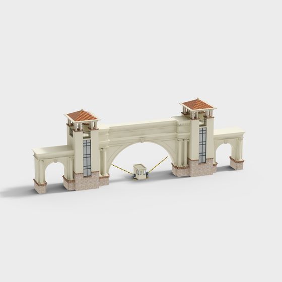Roman Style Arch 3D model