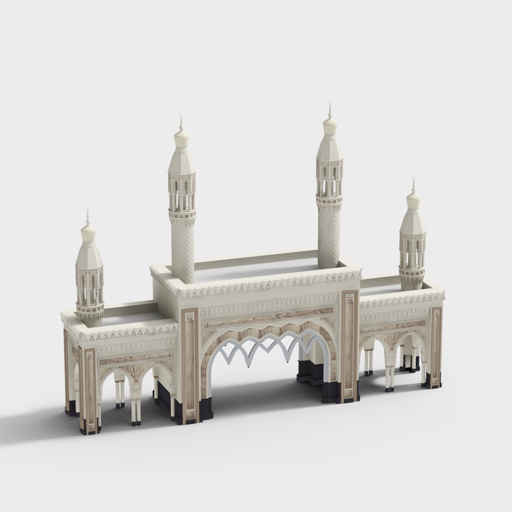 Palace landscape gate