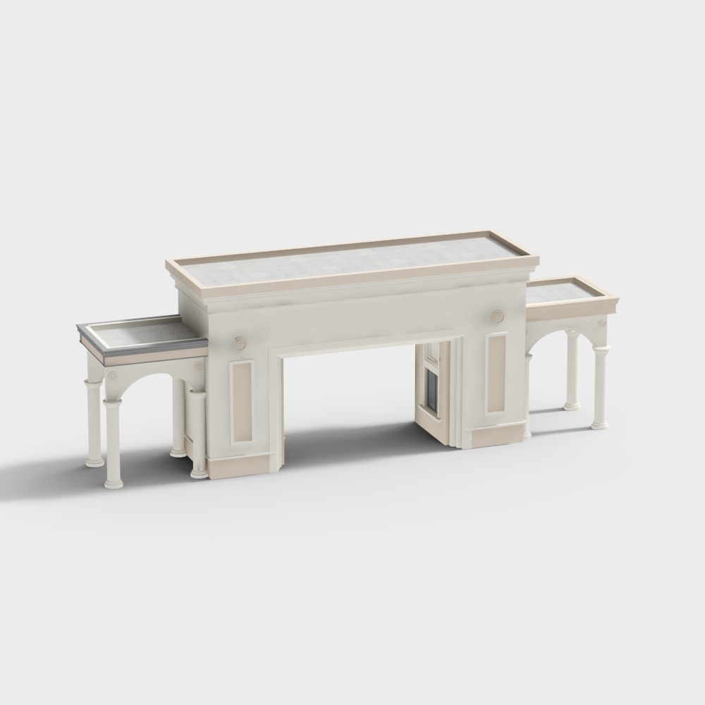 Ancient town simple European art style gate