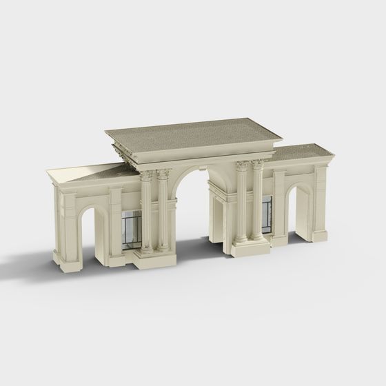 Classic Roman Arch 3D model for Creative Projects