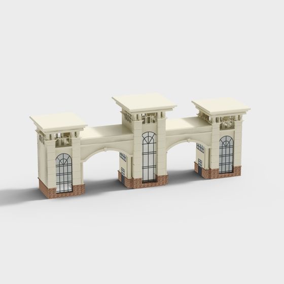 City Gate 3D Model