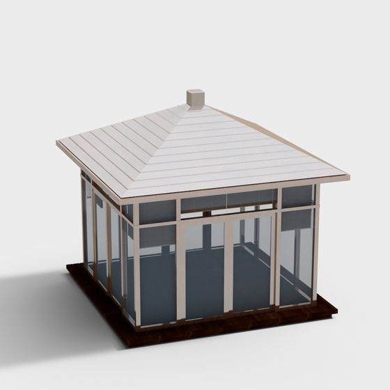 Modern Minimalist Pavilion 3D model