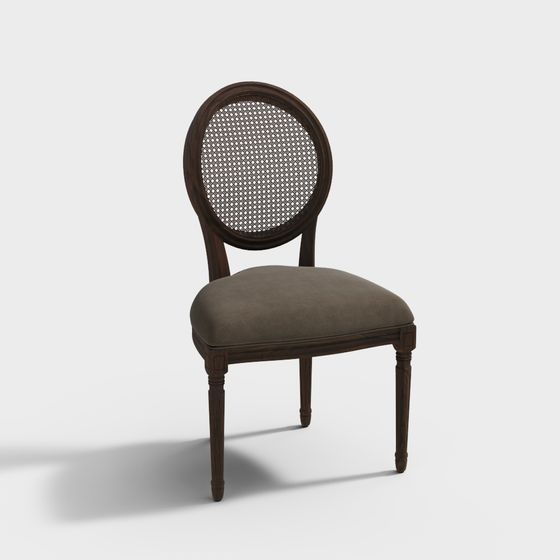 Elegant Classic Chair 3D model with Modern Touch