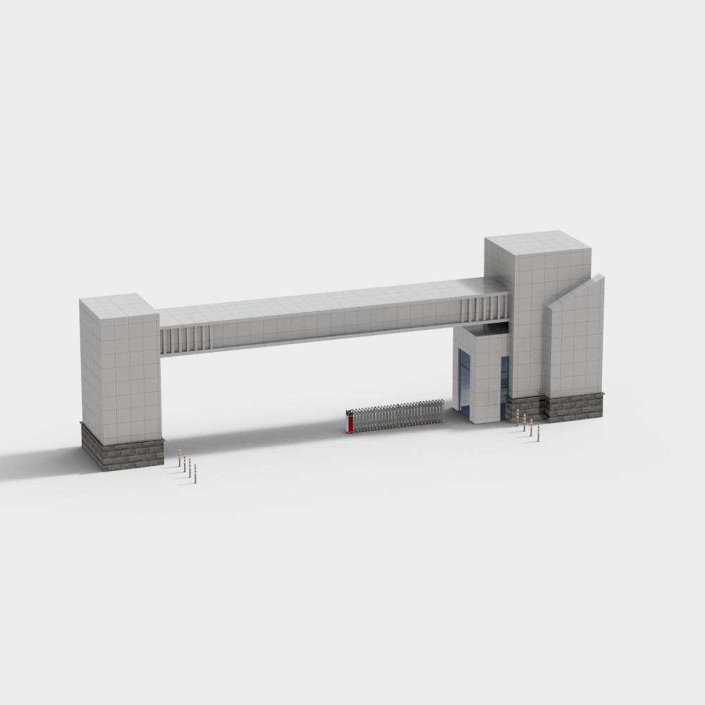 Minimalist Urban Gateway 3D model
