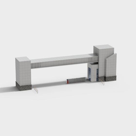 Minimalist Urban Gateway 3D model