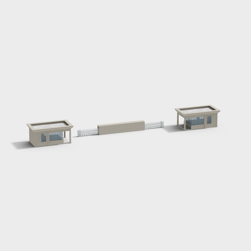 Urban Alley 3D model in Low Poly Style