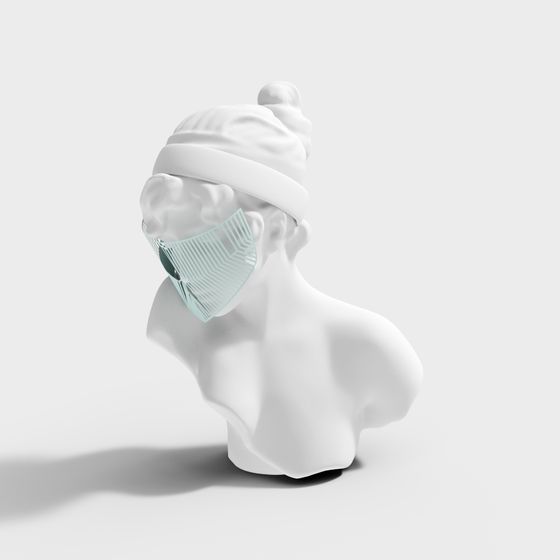 Stylish Low-Poly Winter Traveler 3D model