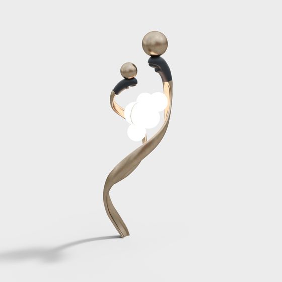 Abstract Dancer Low-Poly 3D model
