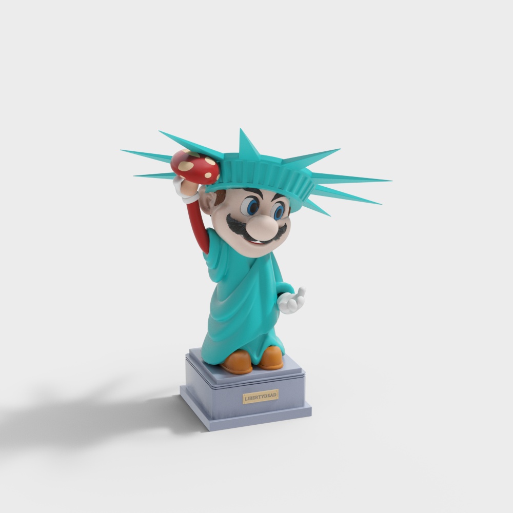 LibertyDead Low-Poly 3D Model