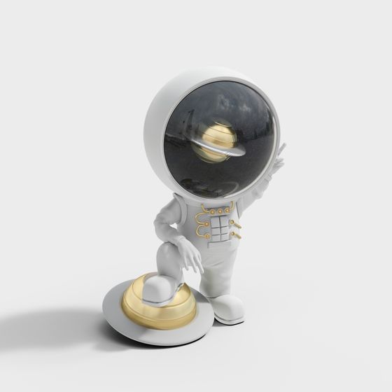 Futuristic Astronaut Character 3D model