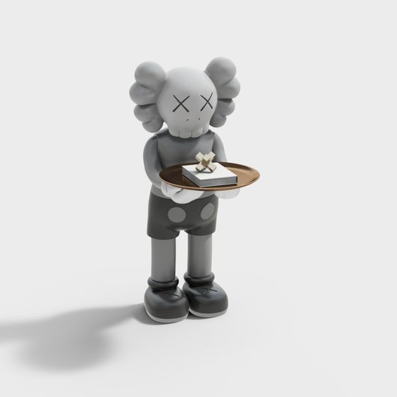 モダンなインターネットセレブリティーのカウズの装飾品