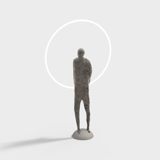 Lonely Walker 3D Model