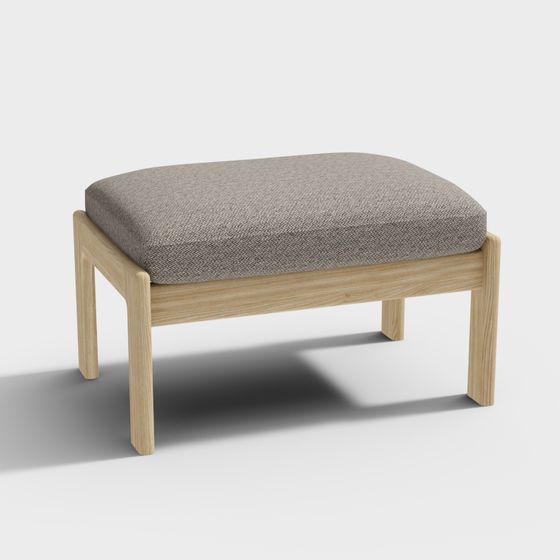 Cozy Ottoman 3D model