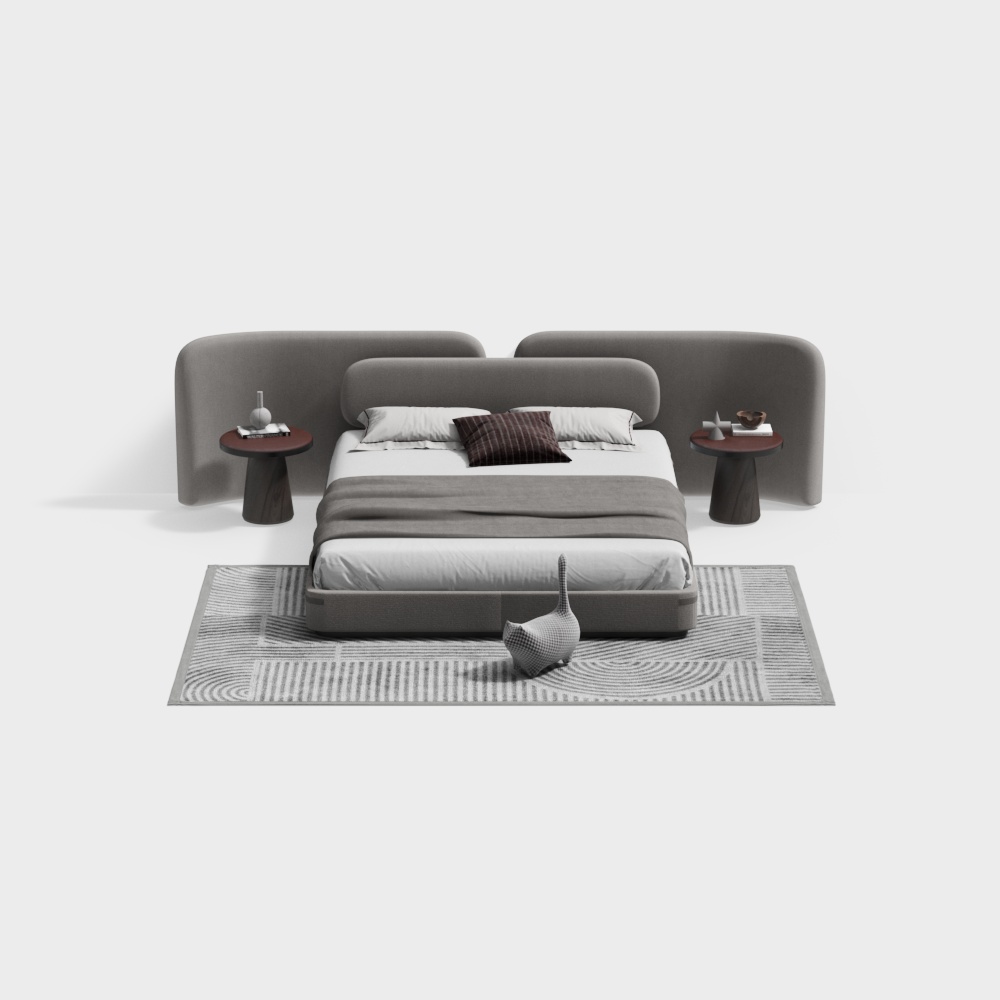 Modern double bed combination