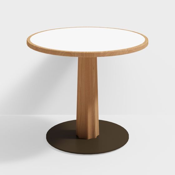 Low-Poly Round Table 3D model Design