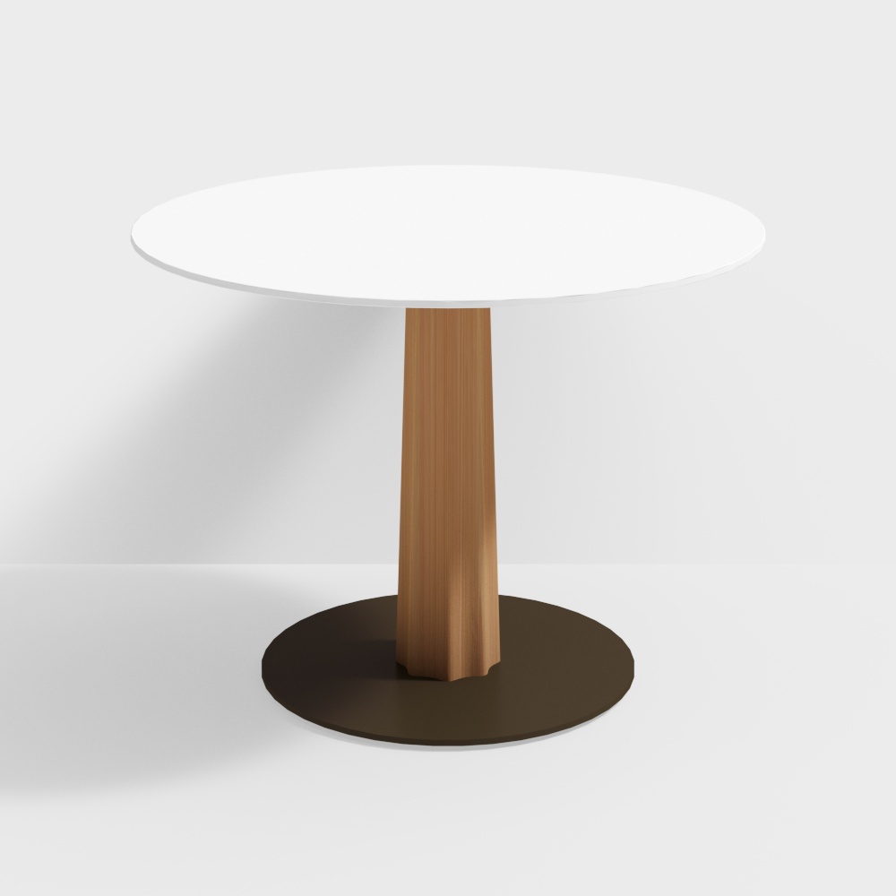 Low-Poly Round Table 3D Model Design