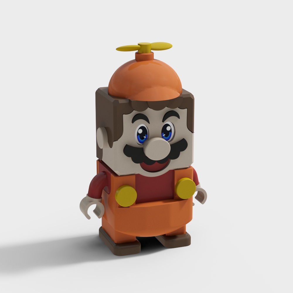 Fun Pixel Mario 3D model