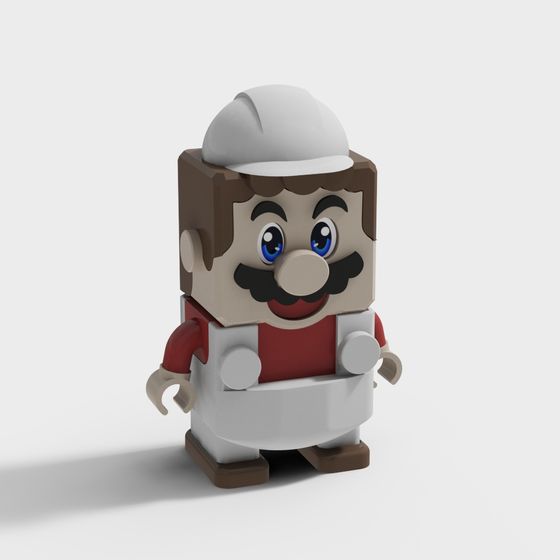 Brick Block Mario 3D model