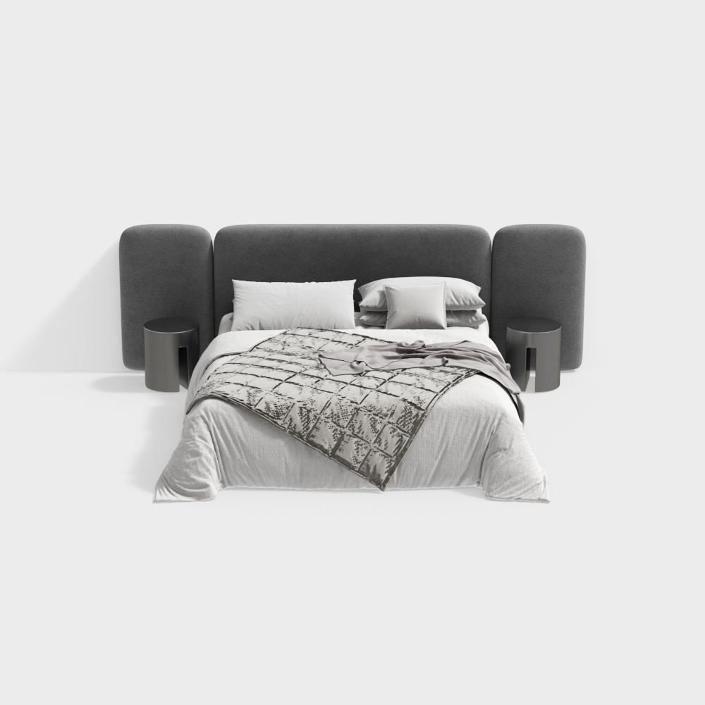 Combinaison de lit double moderne