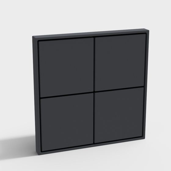 Modular Bookshelf 3D model