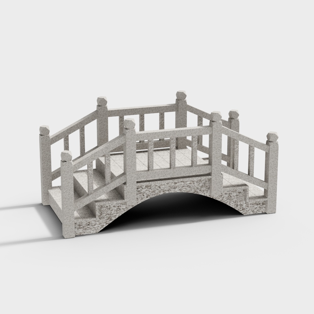 Ancient style bridge in scenic area