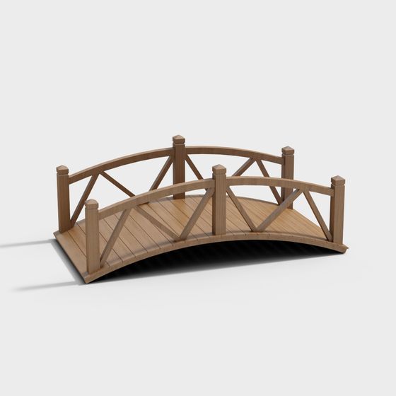 Dreamy Pathway Bridge 3D model