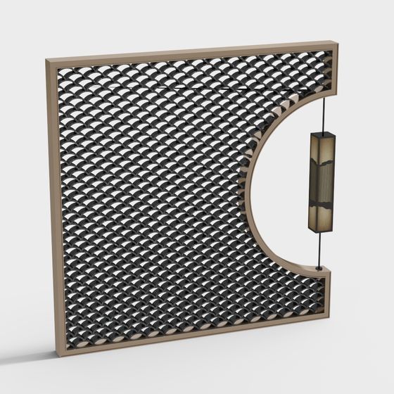 Stunning Wave Screen 3D model for Modern Aesthetics