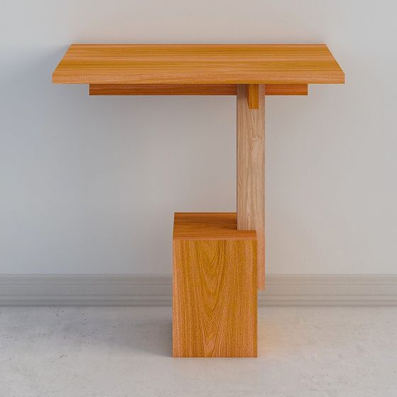 Urban Corner Side Table 3D model for Creative Projects