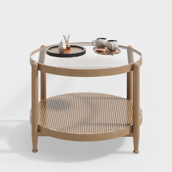 Stylish Round Side Table 3D model