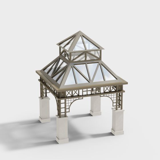 Elegant Pavilion 3D Model for Tranquil Spaces