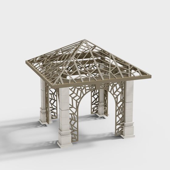 Garden Pavilion 3D Model