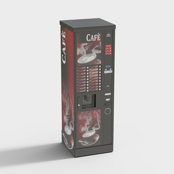 Stylish Coffee Vending Machine 3D model