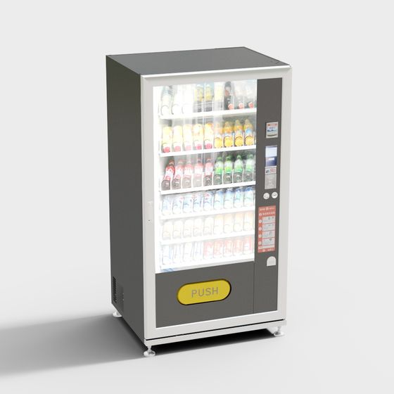 Low Polygon Vending Machine 3D model