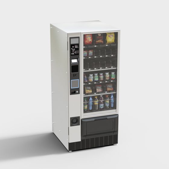 Realistic Low-Poly Vending Machine 3D model