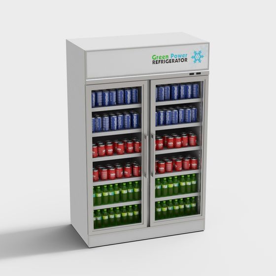Green Power Refrigerator 3D model