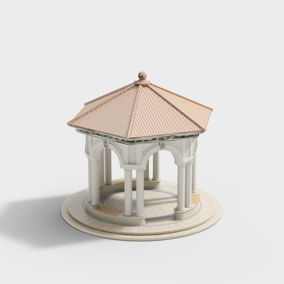 Classical Gazebo Architectural 3D model