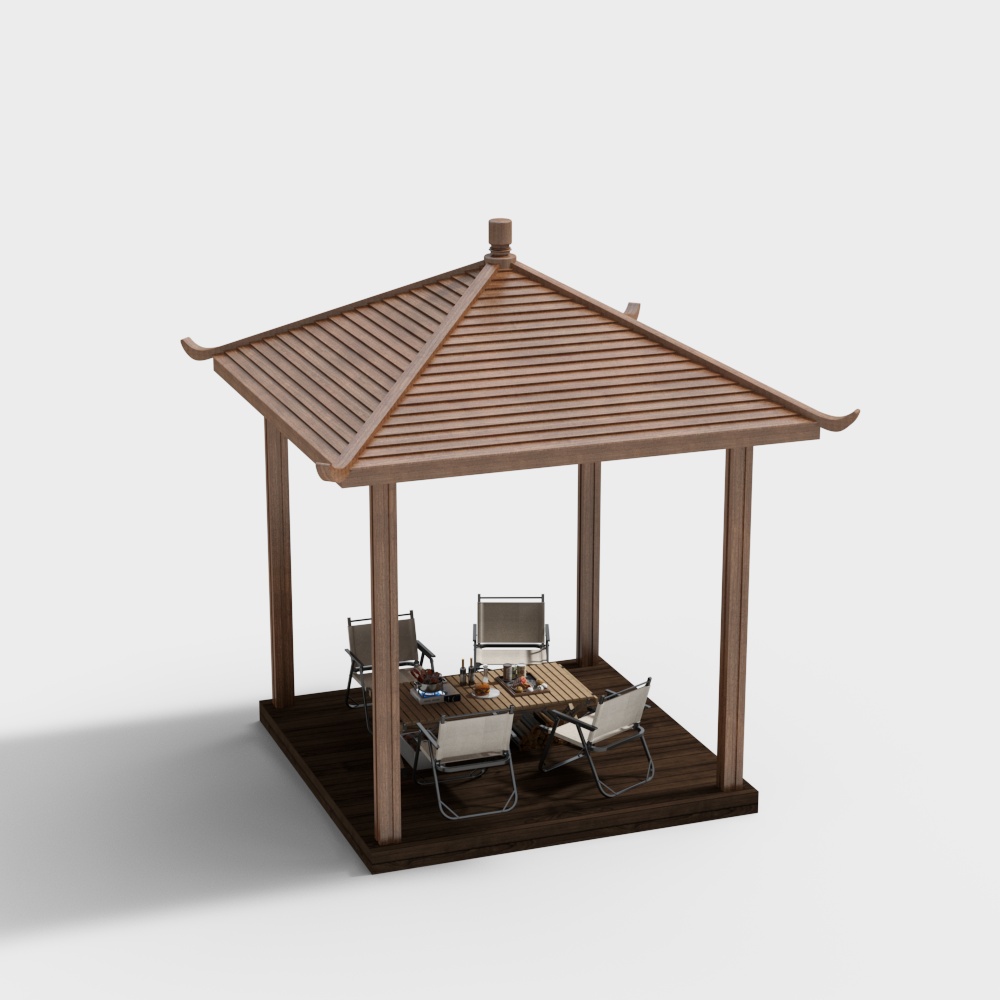 Traditional Chinese Pavilion 3D model