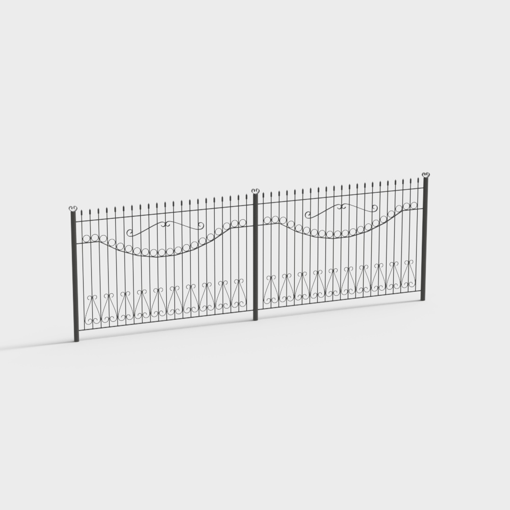 outdoor river embankment fence