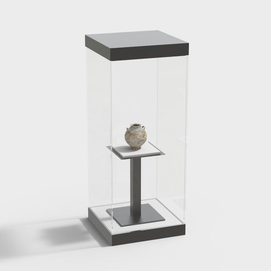Antique Display Cabinet 3D model