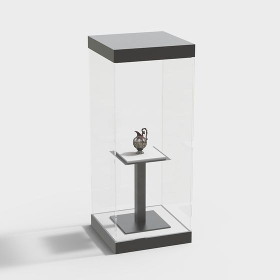 Elegant Display Cabinet 3D model for Modern Designs