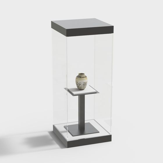 Contemporary Display Cabinet 3D model for Creative Use