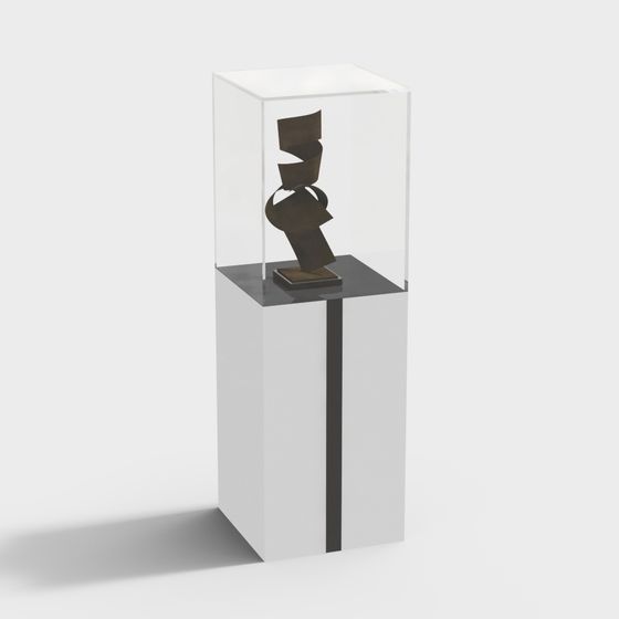 Unique Low-Polygon 3D Sculpture Model