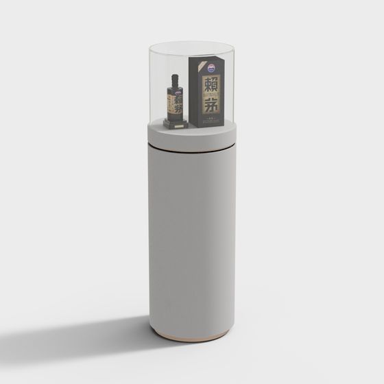 Modern Minimalist Display Cabinet 3D model